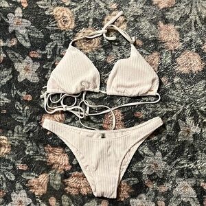 PINK Victoria's Secret White Bikini Set